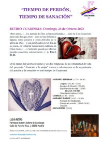 RETIRO DE CUARESMA @ Parroquia Nuestra Señora de Guadalupe | Madrid | Comunidad de Madrid | España