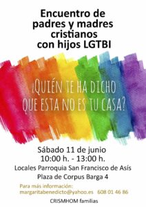 Encuentro de padres y madres cristianos con hijos LGTBI @ Parroquia San Francisco de Asís | Madrid | Comunidad de Madrid | España